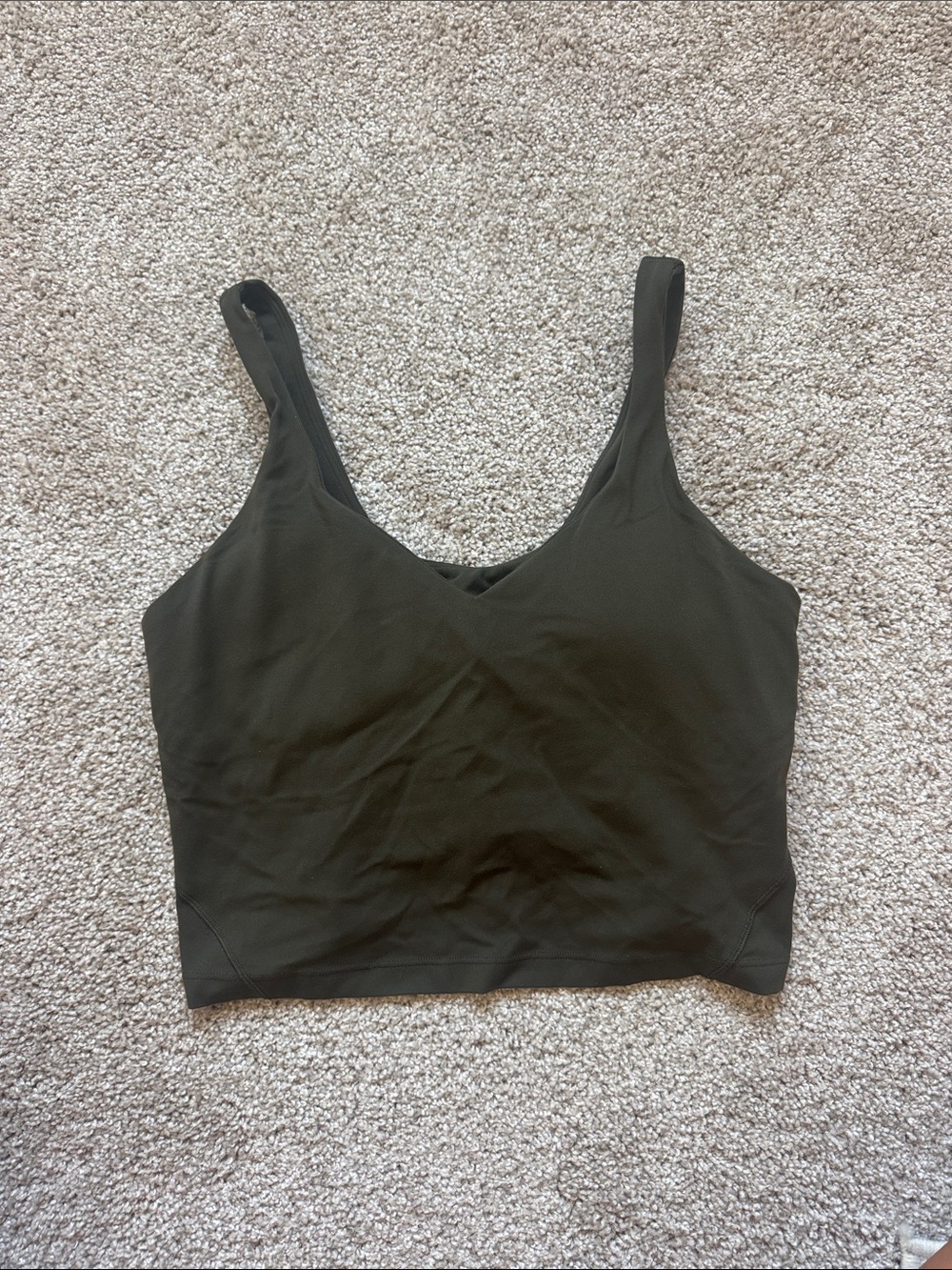 Lululemon Align Tank top Olive Green- Comfort Support